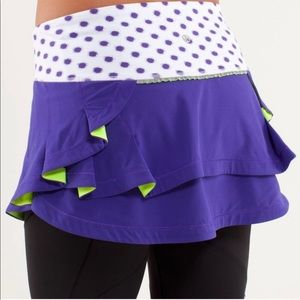 Lululemon presta polkadot skirt